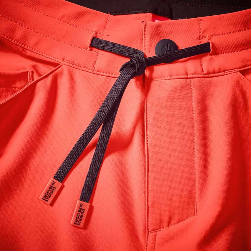 Pracovní kalhoty: Reflex funkční šortky e.s.ambition + výstražná červená/černá 2