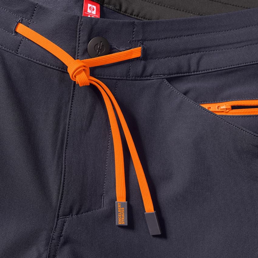 Pracovní kalhoty: Reflex funkční šortky e.s.ambition + tmavomodrá/výstražná oranžová 2