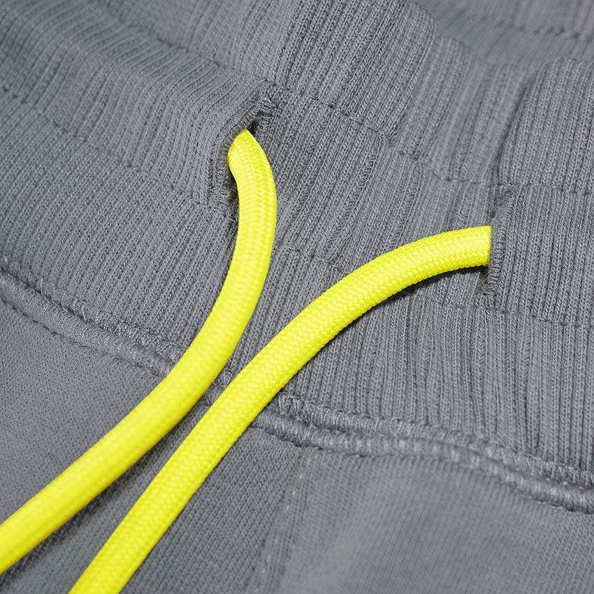 Pracovní kalhoty: Teplákové šortky light e.s.trail + čedičově šedá/acidově žlutá 2