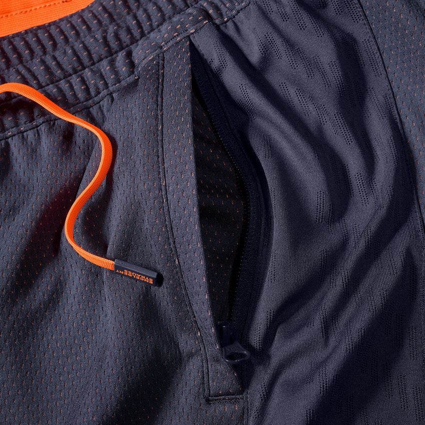 Oděvy: Funkční šortky e.s.ambition + tmavomodrá/výstražná oranžová 2