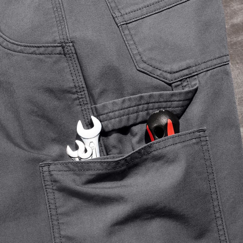 Pracovní kalhoty: Šortky e.s.iconic + karbonová šedá 2