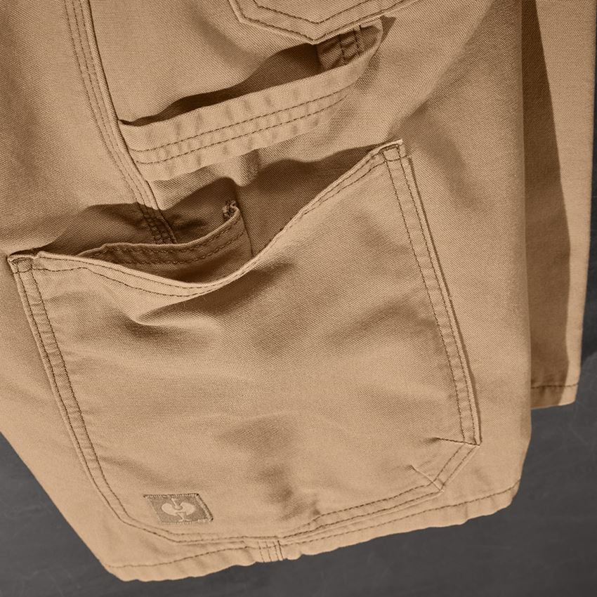 Pracovní kalhoty: Šortky e.s.iconic + mandlově hnědá 2