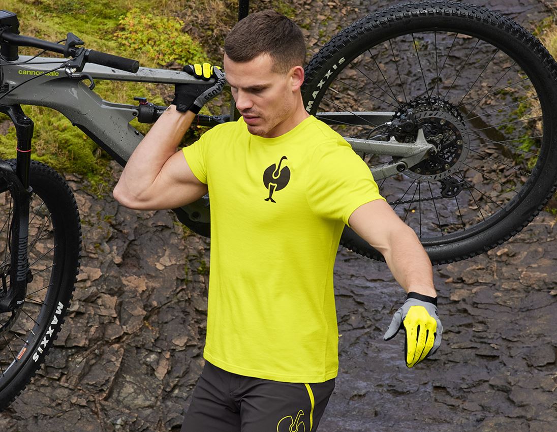 Trička, svetry & košile: Tričko Merino e.s.trail + acidově žlutá/černá