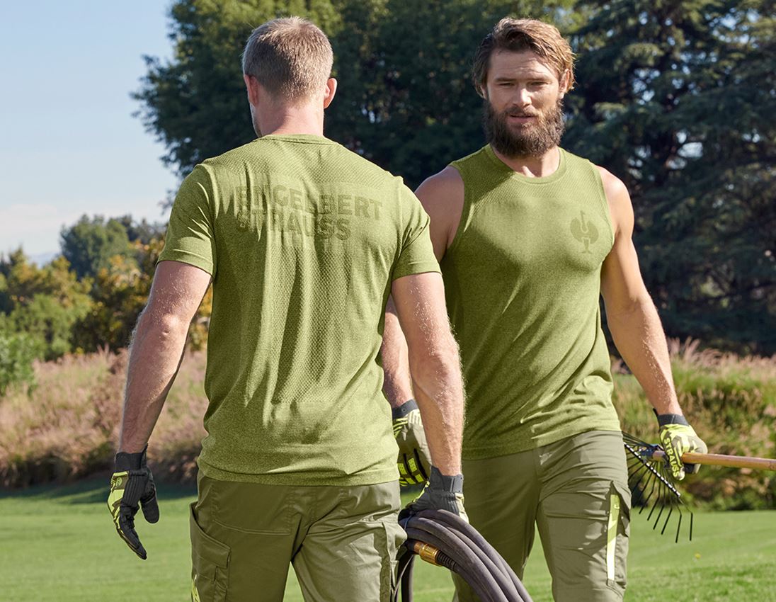 Trička, svetry & košile: Tričko seamless e.s.trail + jalovcová zelená melanž 2
