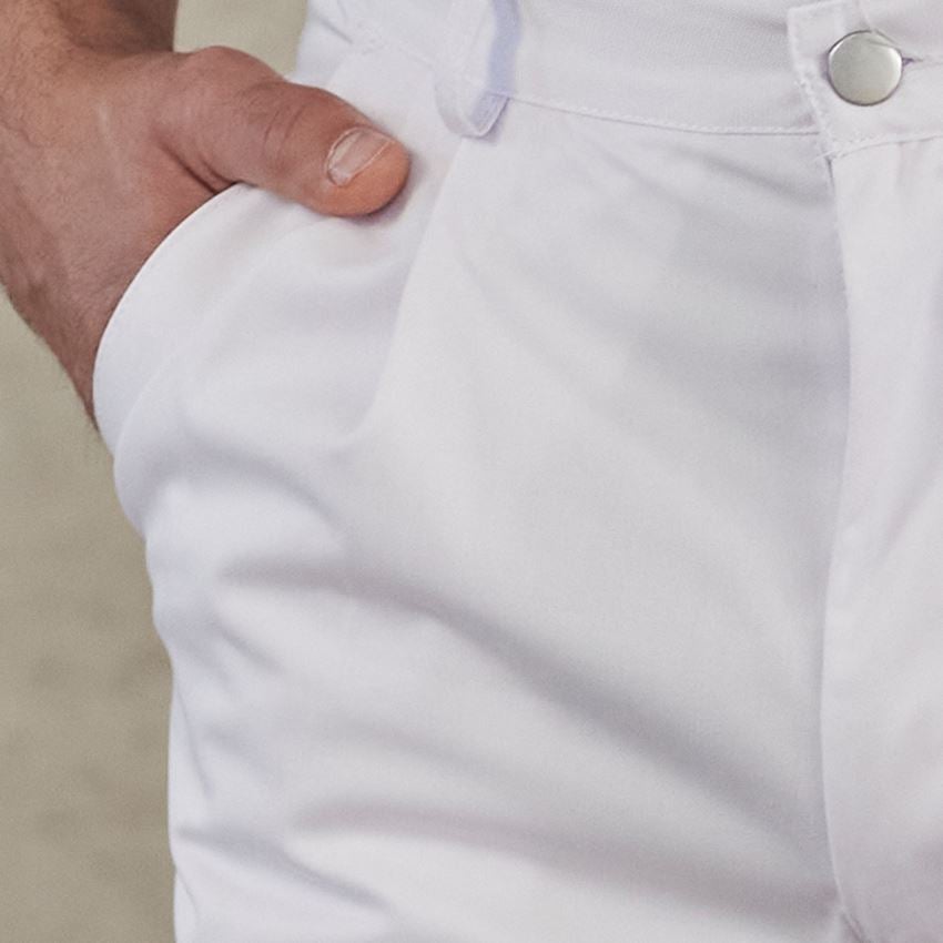 Pracovní kalhoty: Pánské pracovní kalhoty Tom + bílá 2