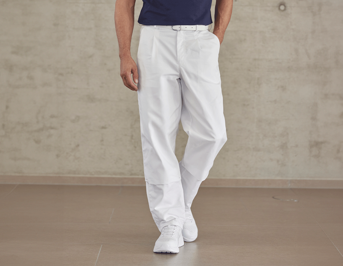 Pracovní kalhoty: Pánské pracovní kalhoty Christoph + bílá