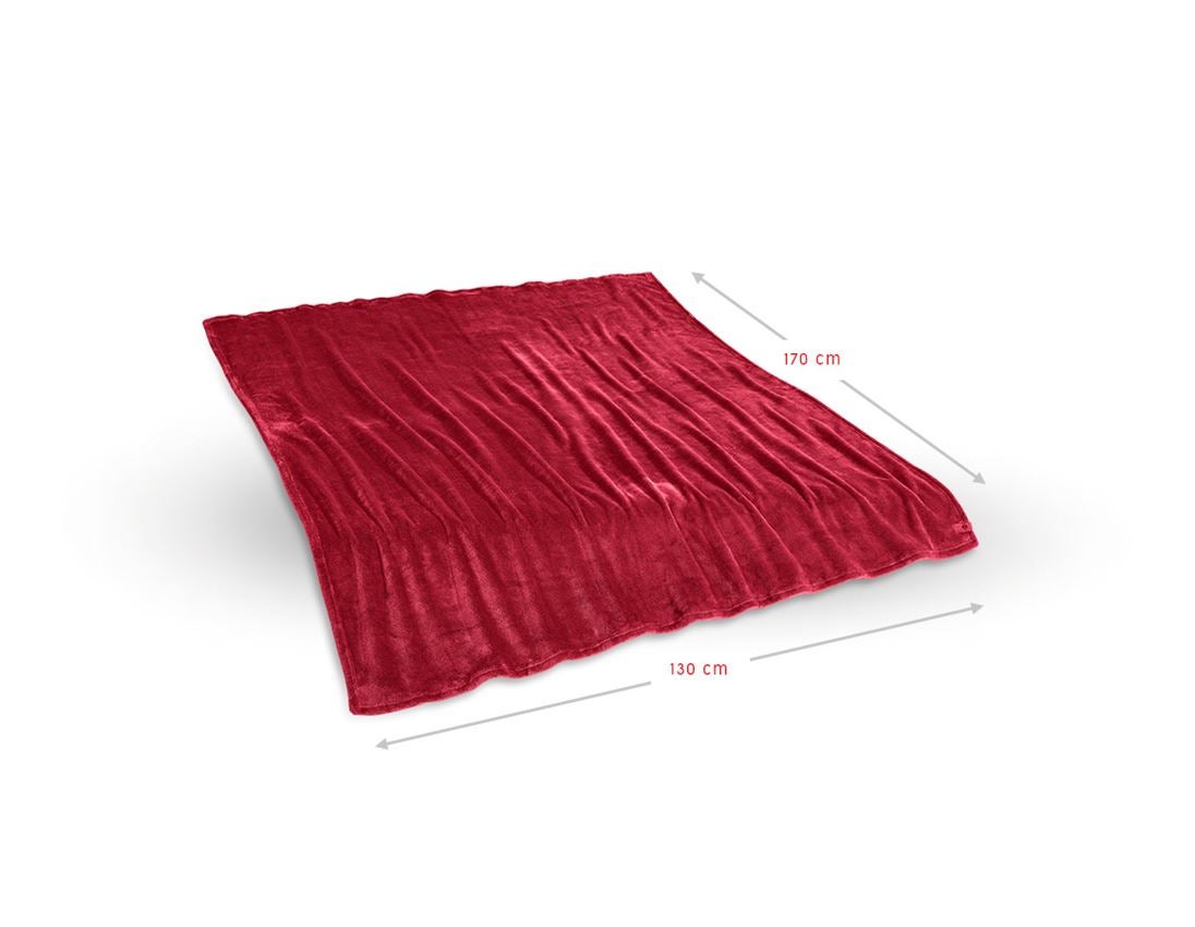 Doplňky: e.s. Fleecová deka + ohnivě červená 1