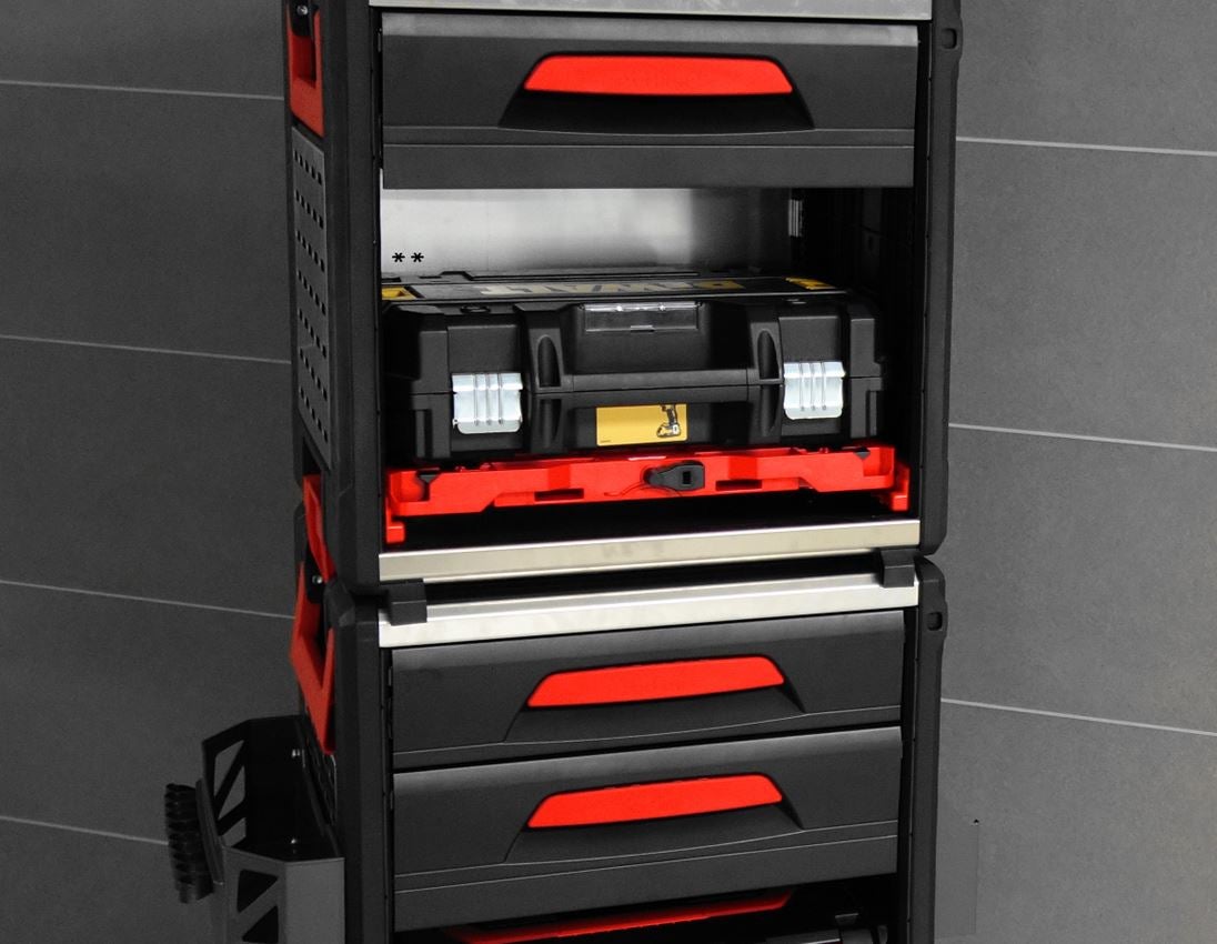 STRAUSSbox Systém: Adaptérová deska STRAUSSbox Hybrid + červená/černá 6