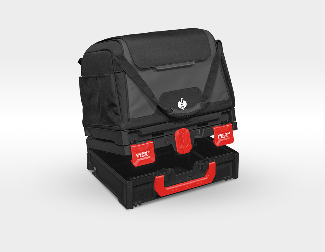 STRAUSSbox Systém: STRAUSSbox taška na nářadí, zavřená + černá 2