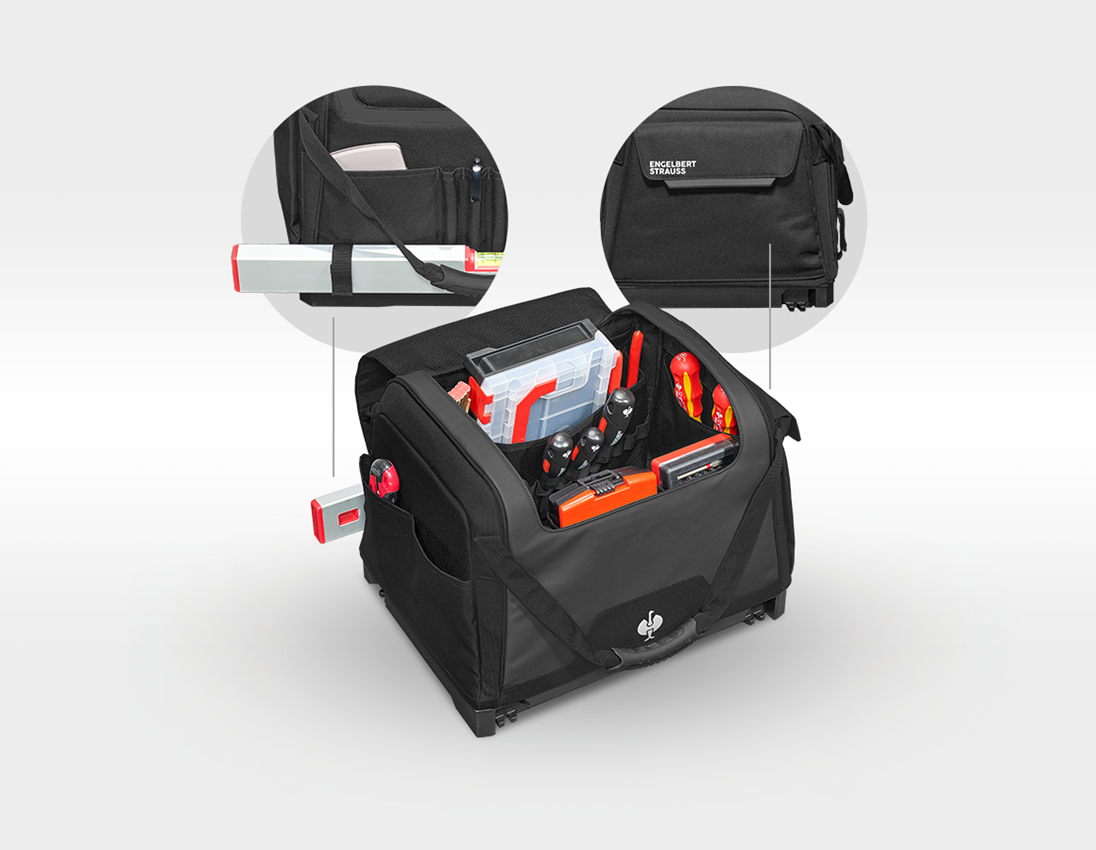 STRAUSSbox Systém: STRAUSSbox taška na nářadí, zavřená + černá 1