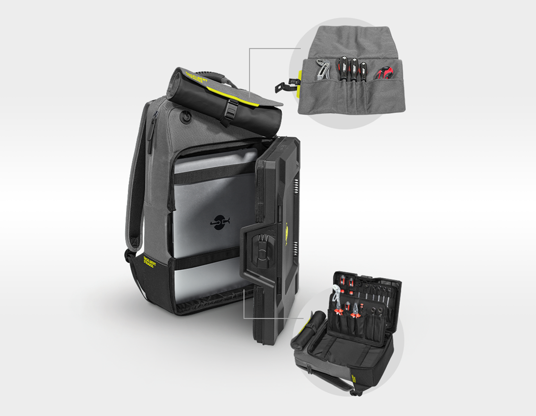 STRAUSSbox Systém: STRAUSSbox batoh + čedičově šedá/acidově žlutá 1