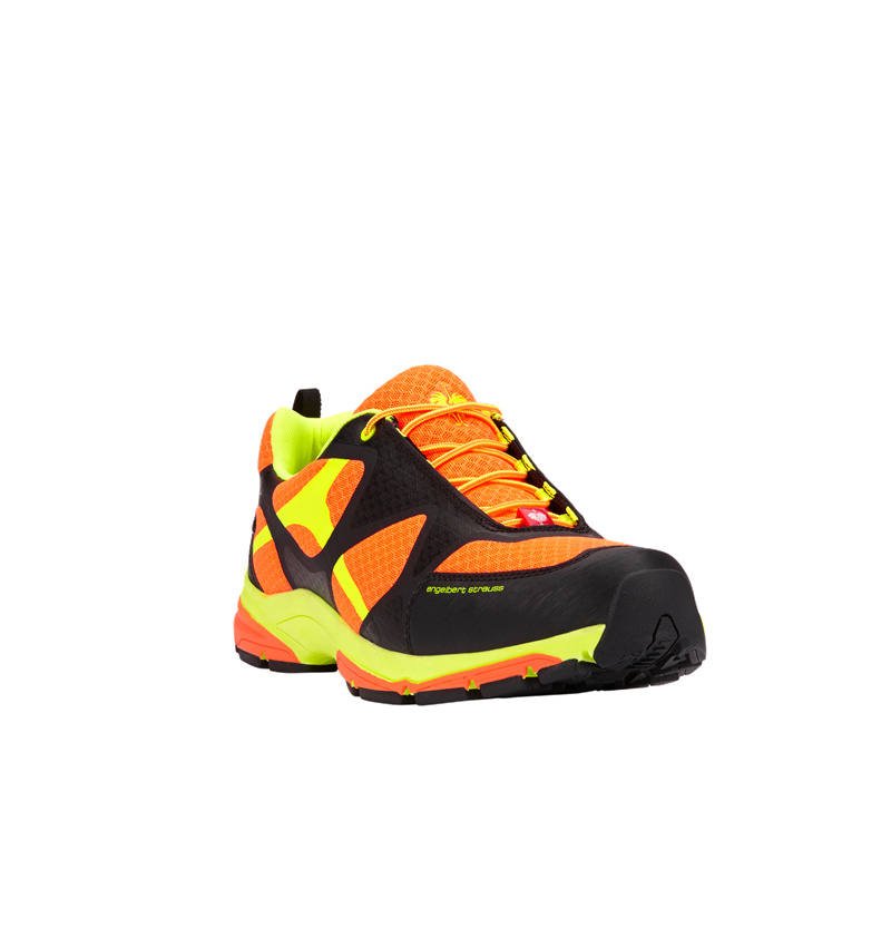 Obuv: e.s. O2 Pracovní obuv Thebe + výstražná oranžová/výstražná žlutá/černá 2