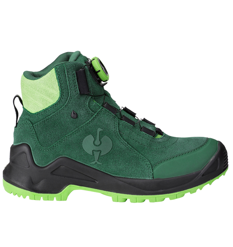 O2: O2 Pracovní obuv e.s.  Apate II mid + zelená/mořská zelená 2