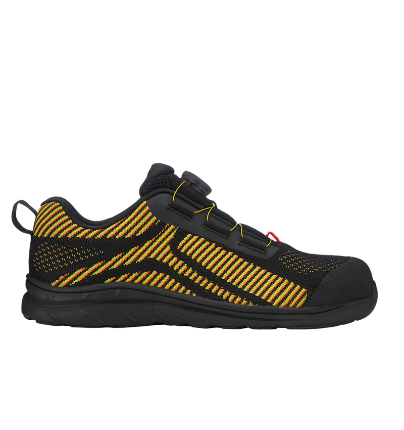 S1: e.s. S1 Bezpečnostní obuv Tegmen II low + černá/výstražná žlutá/výstražná oranžová 1