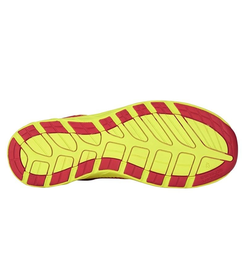 Obuv: e.s. S1 Bezpečnostní obuv Tegmen II low + ohnivě červená/výstražná žlutá 2