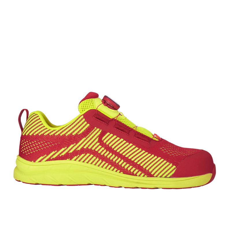 Obuv: e.s. S1 Bezpečnostní obuv Tegmen II low + ohnivě červená/výstražná žlutá 7