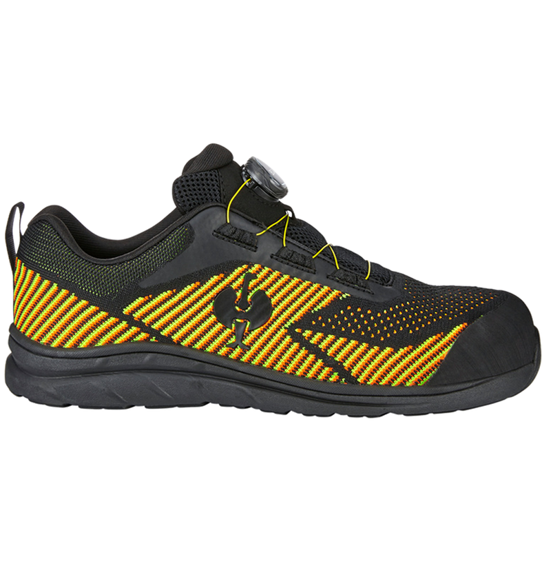 S1: S1 Bezpečnostní obuv e.s. Tegmen IV low + černá/výstražná žlutá/výstražná oranžová 2