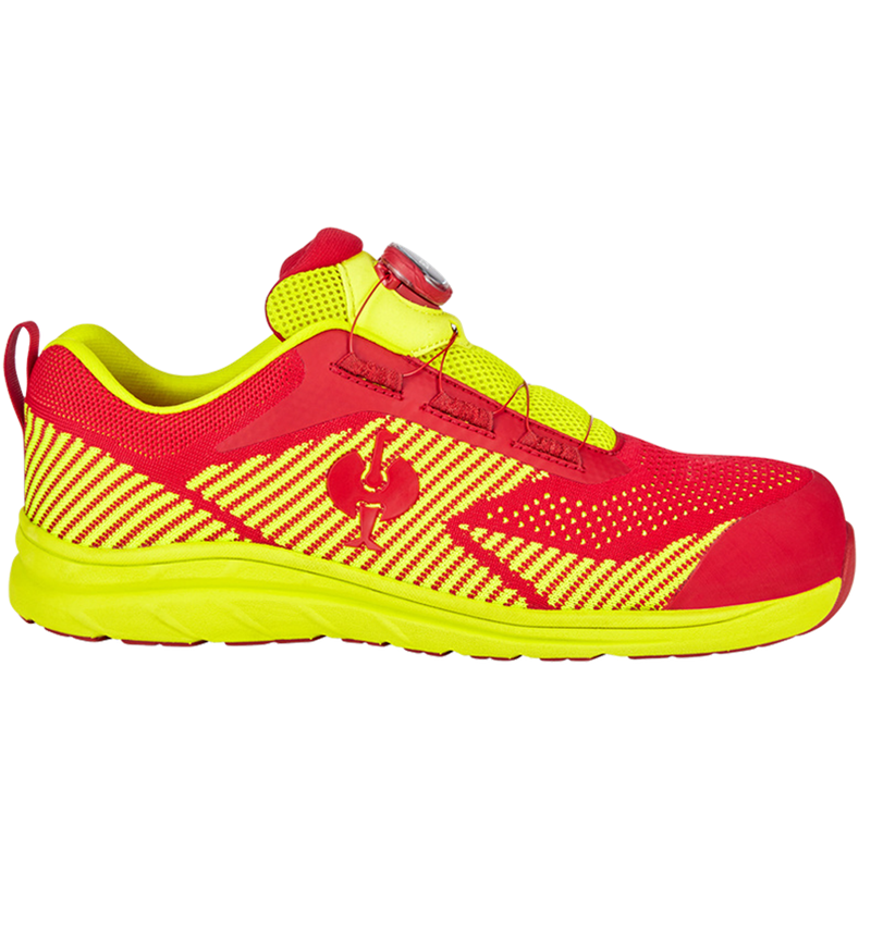 S1: S1 Bezpečnostní obuv e.s. Tegmen IV low + ohnivě červená/výstražná žlutá 2