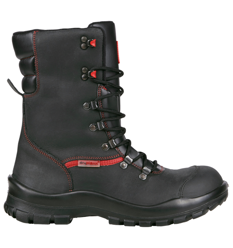 S3: S3 Zimní bezpečnostní vysoká obuv Comfort12 + černá/červená 1