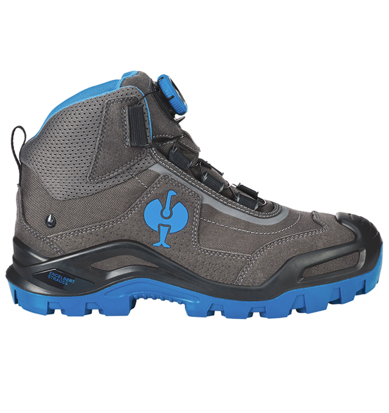 S3: S3 Bezpečnostní obuv e.s. Kastra II mid + titan/enciánově modrá 1