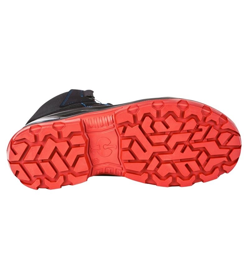 S3: S3 Bezpečnostní obuv e.s. Kastra II mid + černá/ohnivě červená/enciánově modrá 4