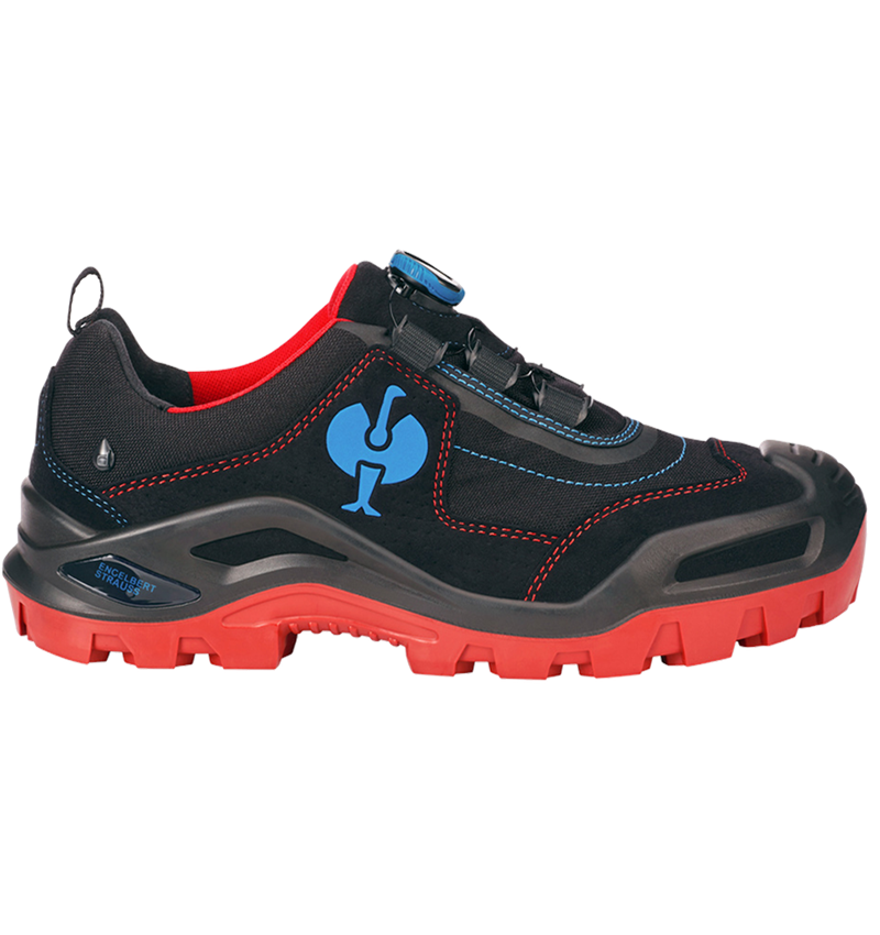 S3: S3 Bezpečnostní obuv e.s. Kastra II low + černá/ohnivě červená/enciánově modrá 1