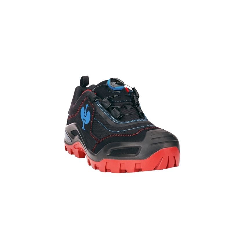 S3: S3 Bezpečnostní obuv e.s. Kastra II low + černá/ohnivě červená/enciánově modrá 2