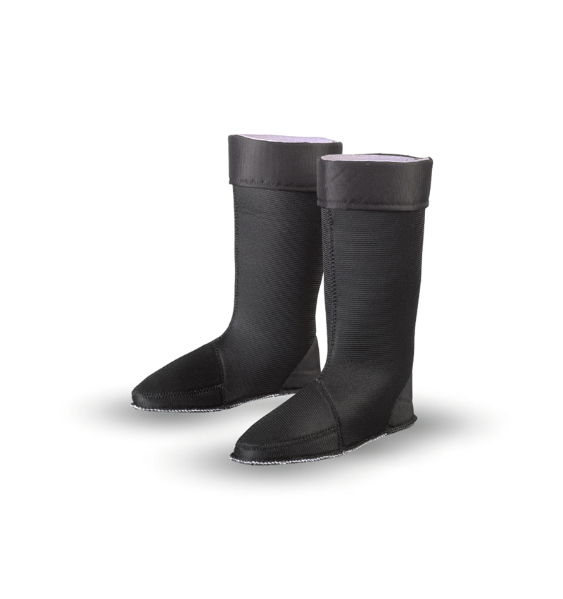 Ponožky | Punčochy: Zateplovací vysoká vložka do holínek + černá