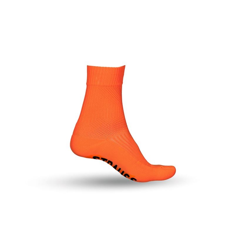 Ponožky | Punčochy: e.s. Celoroční funkční ponožky light/high + výstražná oranžová/tmavomodrá