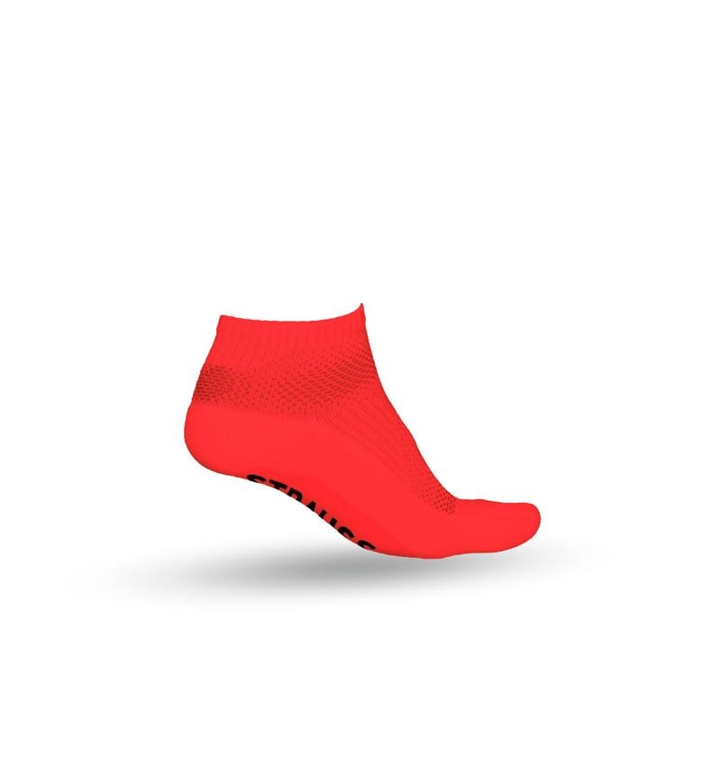 Ponožky | Punčochy: e.s. Celoroční funkční ponožky light/low + výstražná červená/černá