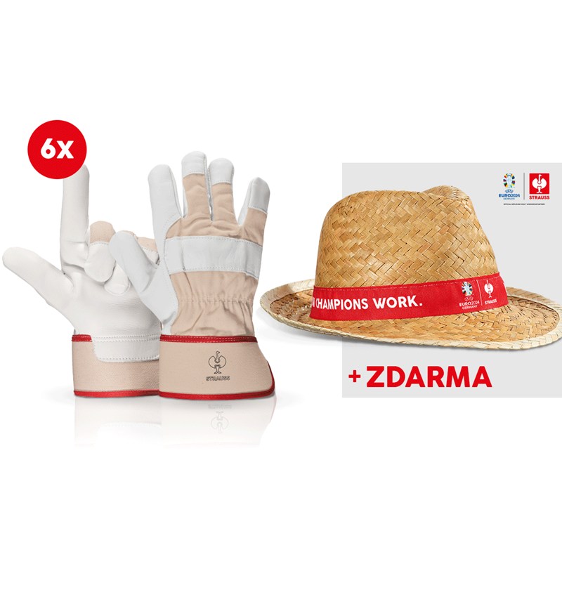 Spolupráce: 6x Kožené rukavice Phoenix + klobouk EURO2024