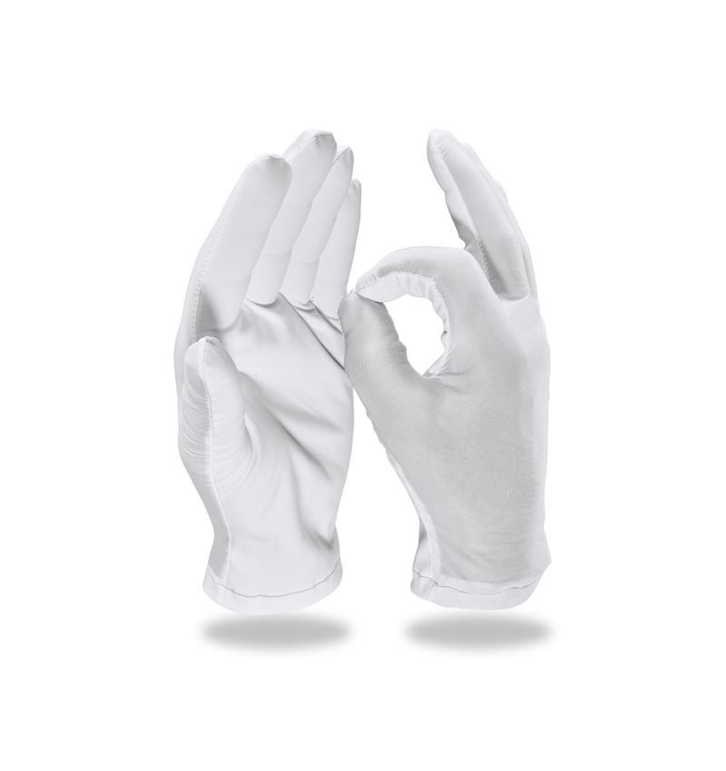 Textilní: Hodinářské rukavice, 12 ks v balení + bílá