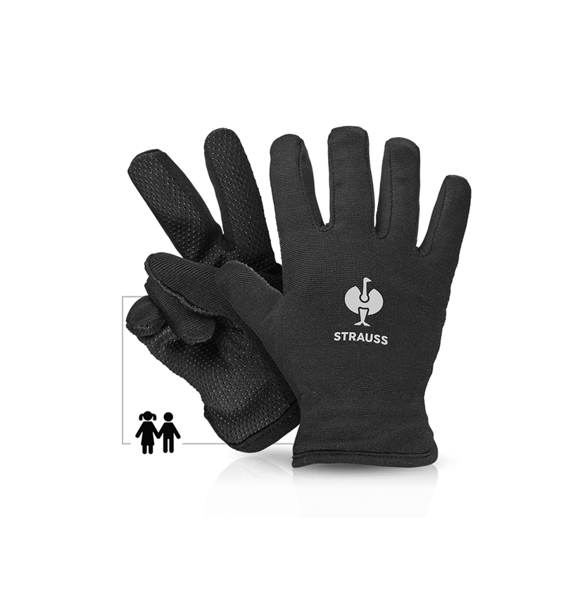 Doplňky: e.s. Dětské zimní rukavice Fleece Comfort + černá