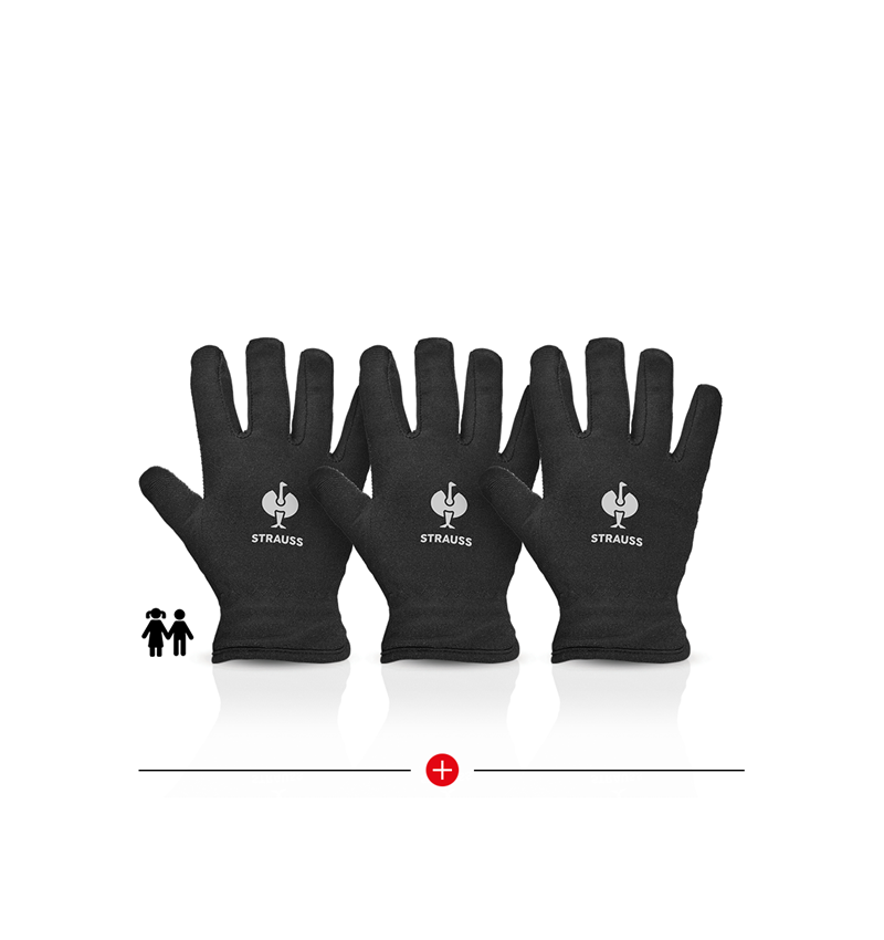 Doplňky: 3 za 2 e.s. Dětské zimní rukavice Fleece Comfort + černá