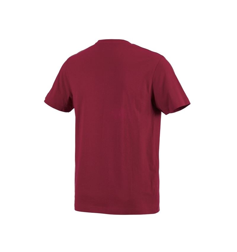 Trička, svetry & košile: e.s. Tričko cotton + bordó 1
