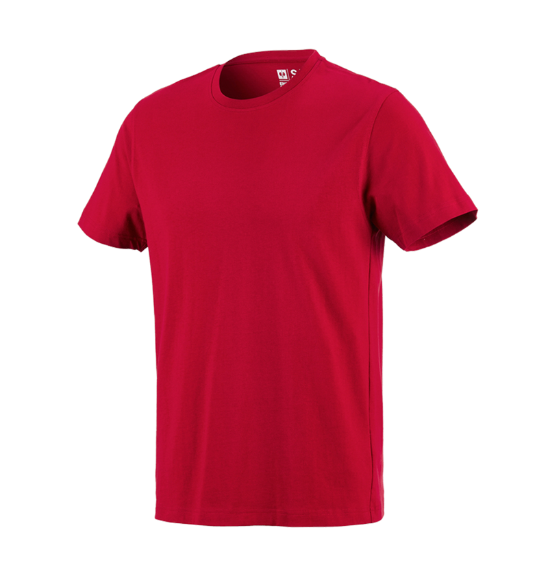 Trička, svetry & košile: e.s. Tričko cotton + ohnivě červená