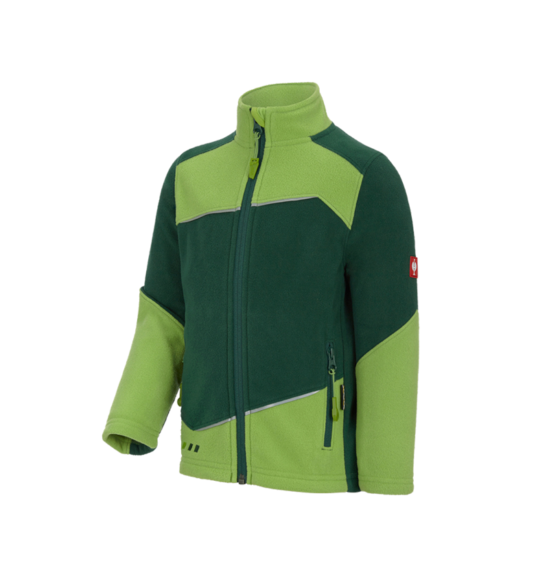 Chlad: Fleecová bunda e.s.motion 2020, dětská + zelená/mořská zelená 2