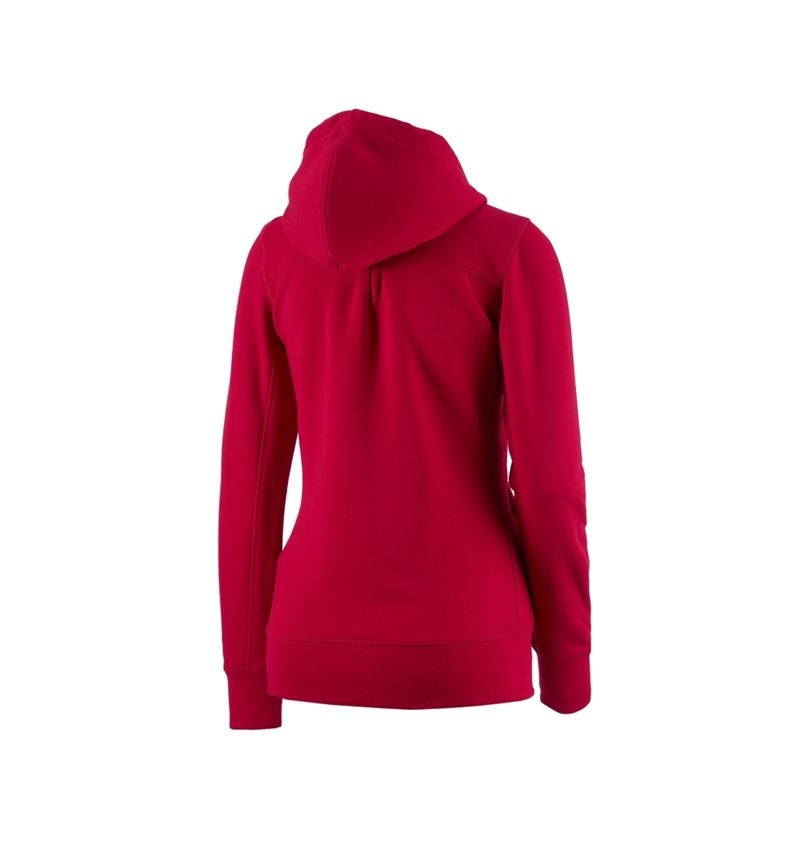 Trička | Svetry | Košile: e.s. Hoody-Bunda Sweat poly cotton, dámské + ohnivě červená 2
