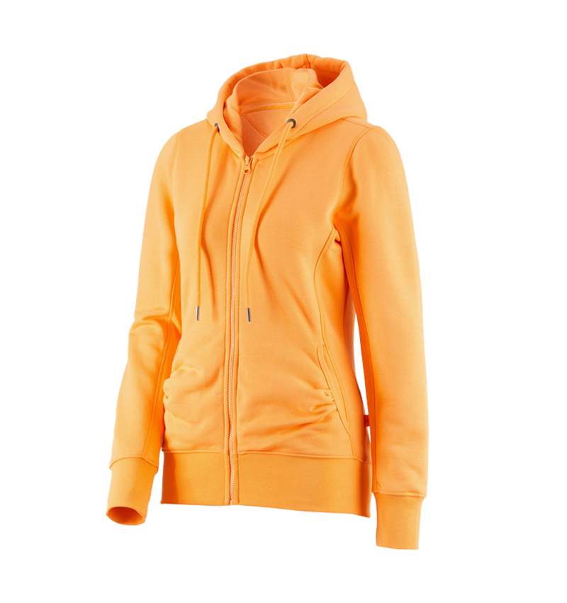 Trička | Svetry | Košile: e.s. Hoody-Bunda Sweat poly cotton, dámské + světle oranžová