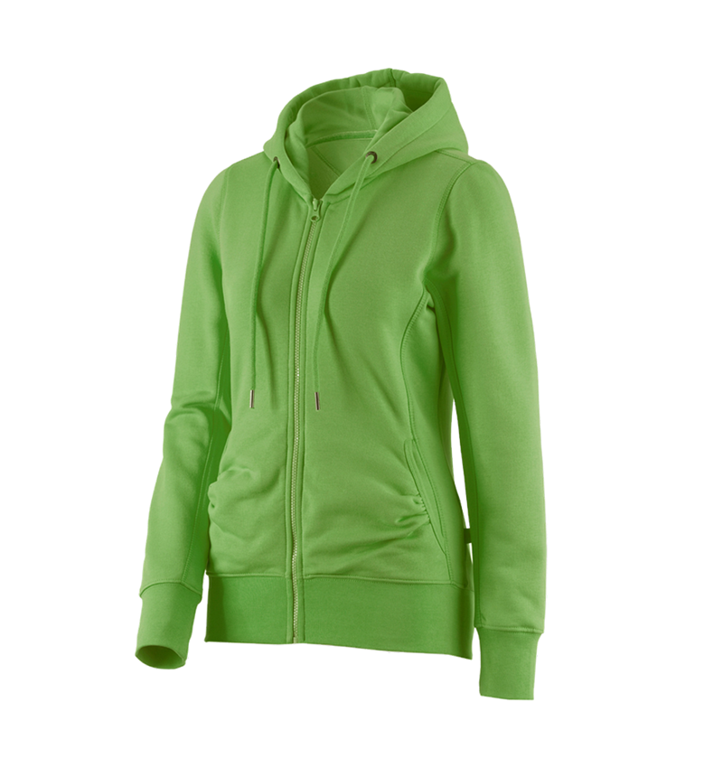 Trička | Svetry | Košile: e.s. Hoody-Bunda Sweat poly cotton, dámské + mořská zelená 1