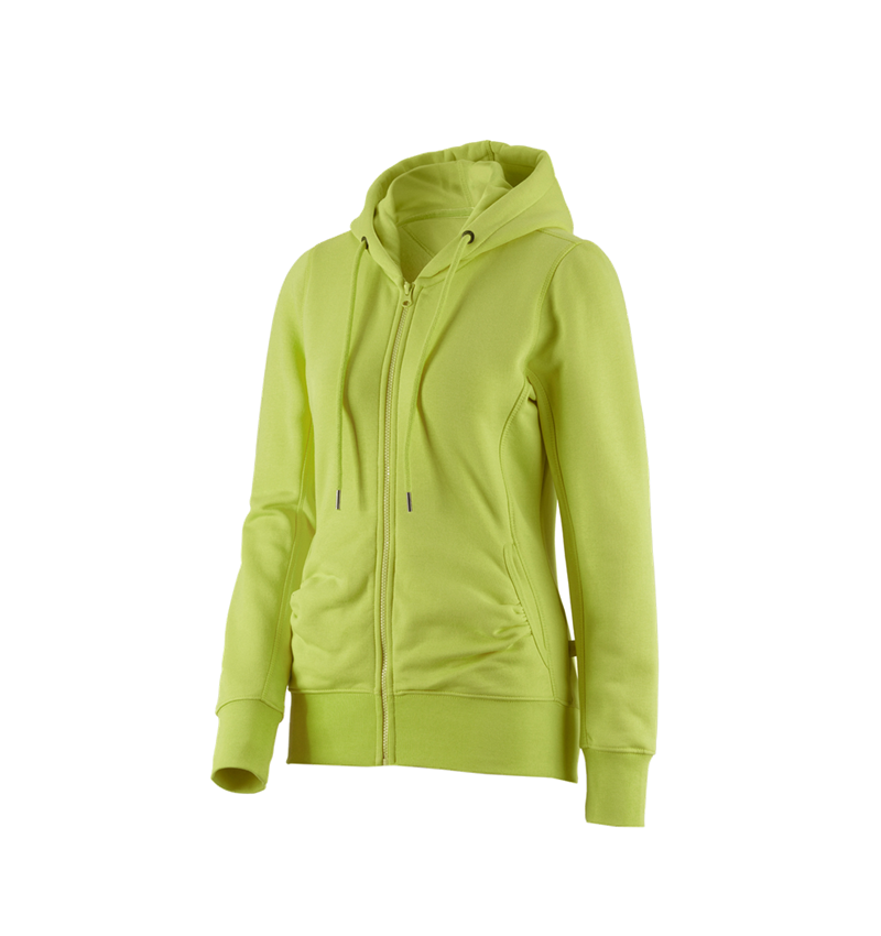 Trička | Svetry | Košile: e.s. Hoody-Bunda Sweat poly cotton, dámské + májové zelená