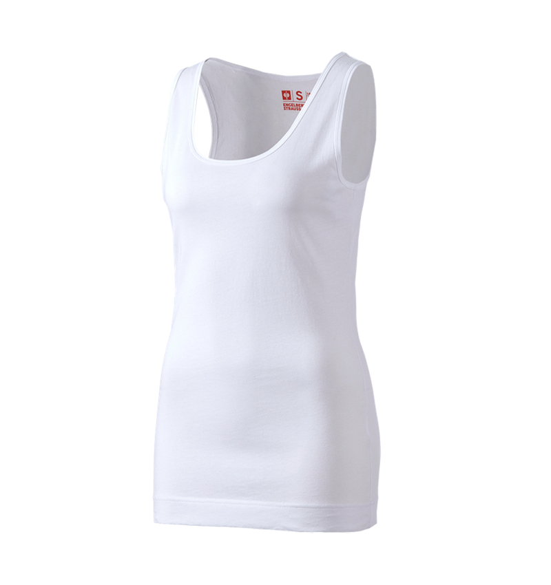 Trička | Svetry | Košile: e.s. dlouhé tílko cotton, dámské + bílá 1