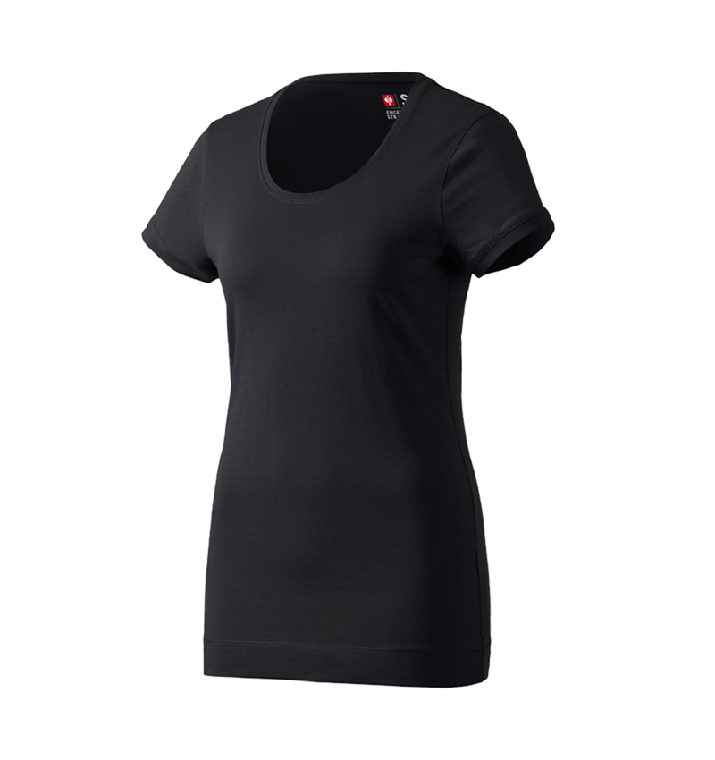 Trička | Svetry | Košile: e.s. Long-Tričko cotton, dámské + černá 1