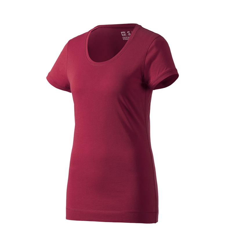 Trička | Svetry | Košile: e.s. Long-Tričko cotton, dámské + bordó 1