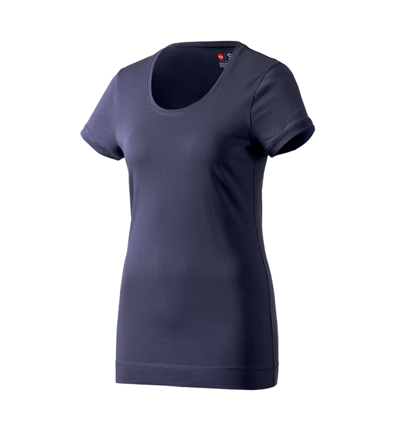 Trička | Svetry | Košile: e.s. Long-Tričko cotton, dámské + tmavomodrá 1