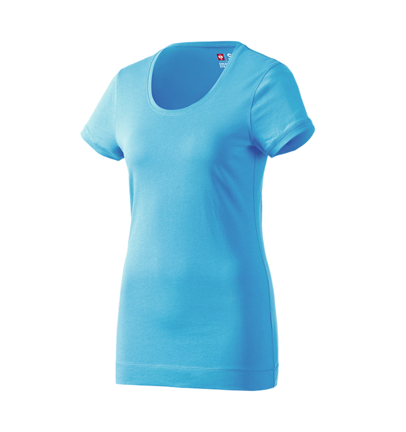 Trička | Svetry | Košile: e.s. Long-Tričko cotton, dámské + tyrkysová 1