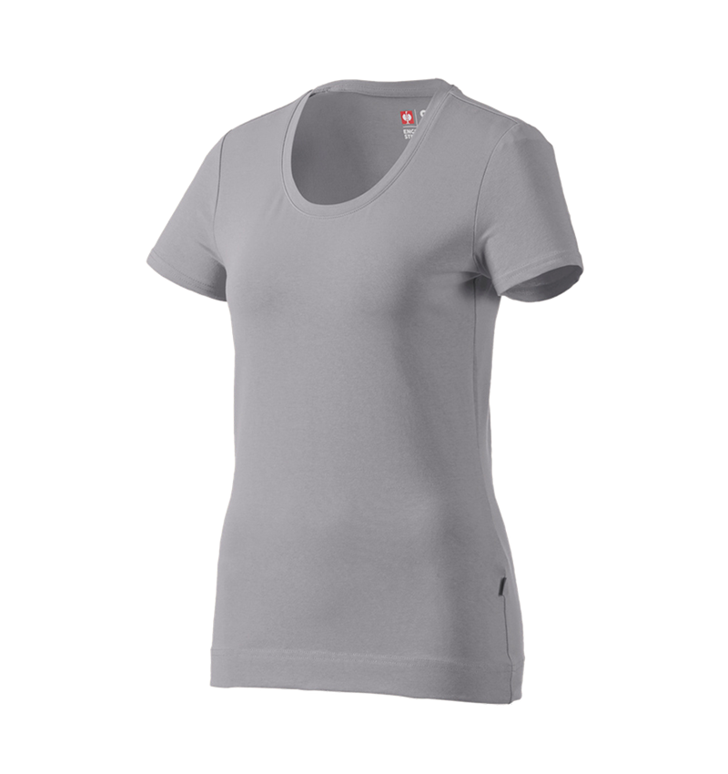 Trička | Svetry | Košile: e.s. Tričko cotton stretch, dámské + platinová 2