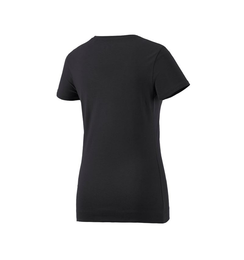 Trička | Svetry | Košile: e.s. Tričko cotton stretch, dámské + černá 3