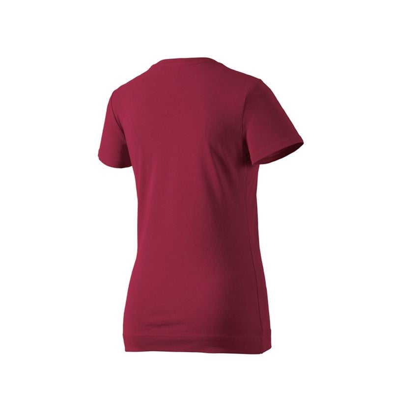 Trička | Svetry | Košile: e.s. Tričko cotton stretch, dámské + bordó 4