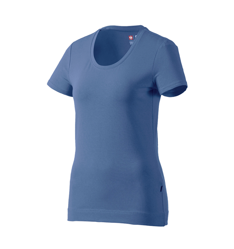 Trička | Svetry | Košile: e.s. Tričko cotton stretch, dámské + kobalt 2
